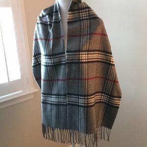 Grey wool plaid /designer inspired